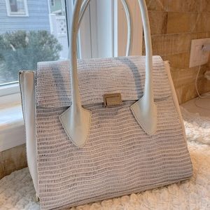 Pour La Victoire Morandi Croc Embossed Satchel
